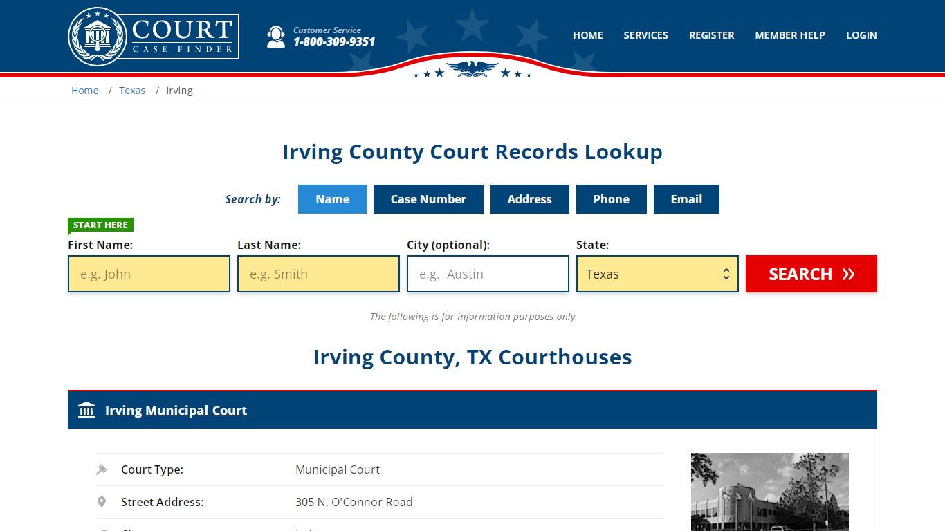 Irving County Court Records | TX Case Lookup